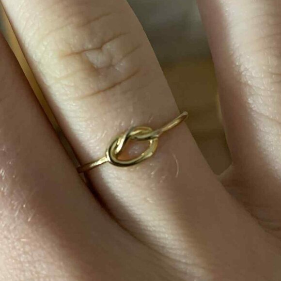 Golden Stainless Steel Ring | Size 7 | Worn Once | Great Condition - Picture 1 of 2